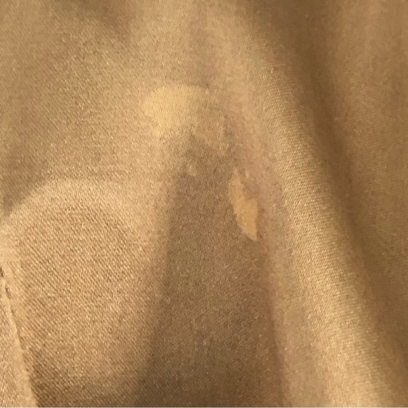 Heart Moon Star Brown and Green Ruffle Sleeve Silk Mai Tie Top - Picture 6 of 10